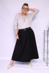 Czarna spódnica z bawełny - Latifa  