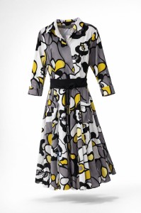 Sukienka z bawełny w nieregularne wzory - Raquel 