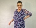 Romantyczna zwiewna sukienka z jedwabiu - maxi sukienka - projekt autorski - Art Motyw