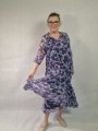 Romantyczna zwiewna sukienka z jedwabiu - maxi sukienka - projekt autorski - Art Motyw