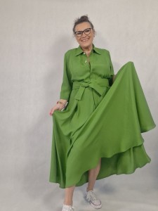 Zielona zwiewna sukienka - Grace