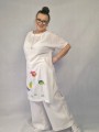 Cienka, bawełniana, letnia tunika hand made - projekt  Art Motyw