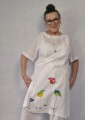 Cienka, bawełniana, letnia tunika hand made - projekt  Art Motyw