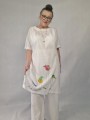Cienka, bawełniana, letnia tunika hand made - projekt  Art Motyw